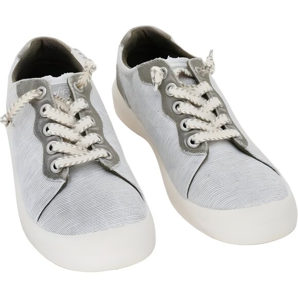 Blowfish Malibu Boardwalk Gray Lace-Up Sneakers Women US 9M EU 39.5 - Picture 1 of 6